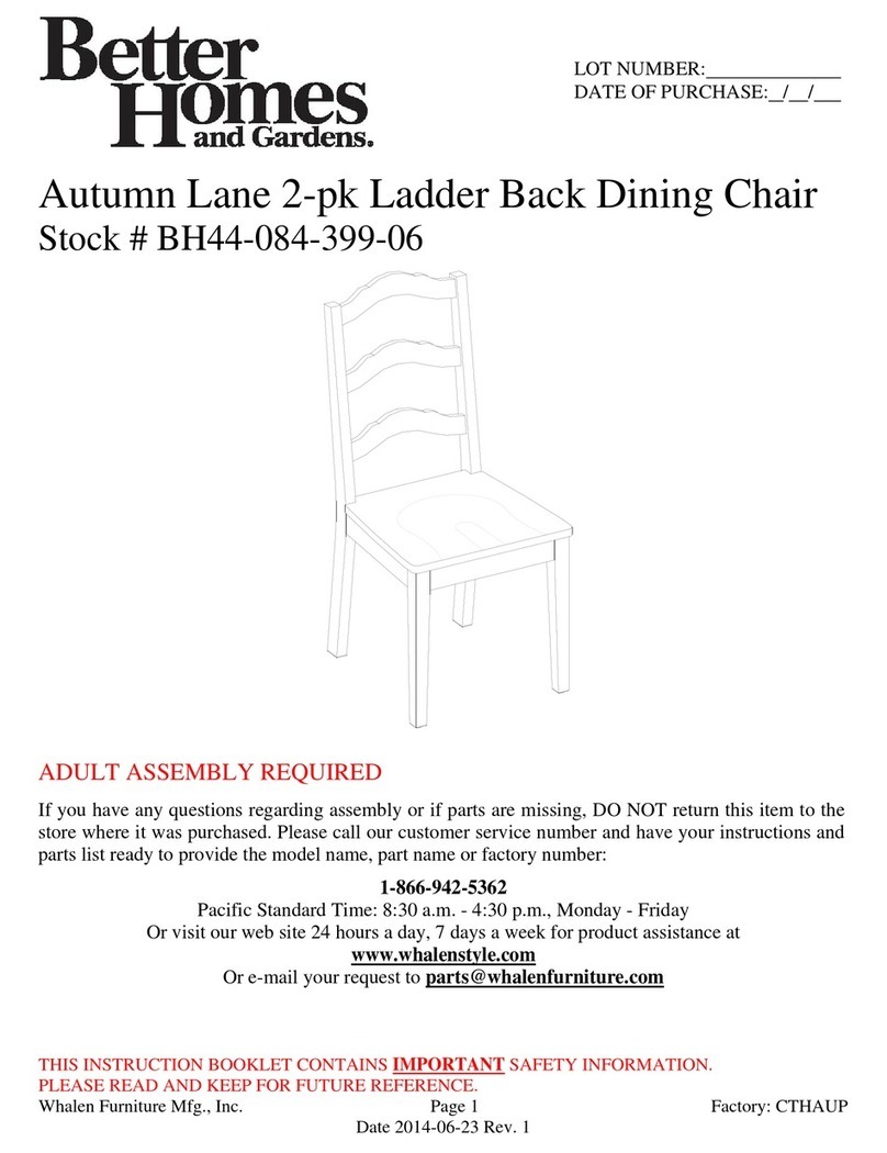 Better Homes and Gardens Autumn Lane BH44-084-399-06 Instruction booklet