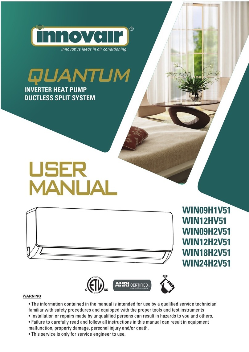 innovair QUANTUM WIN12HV51 User manual