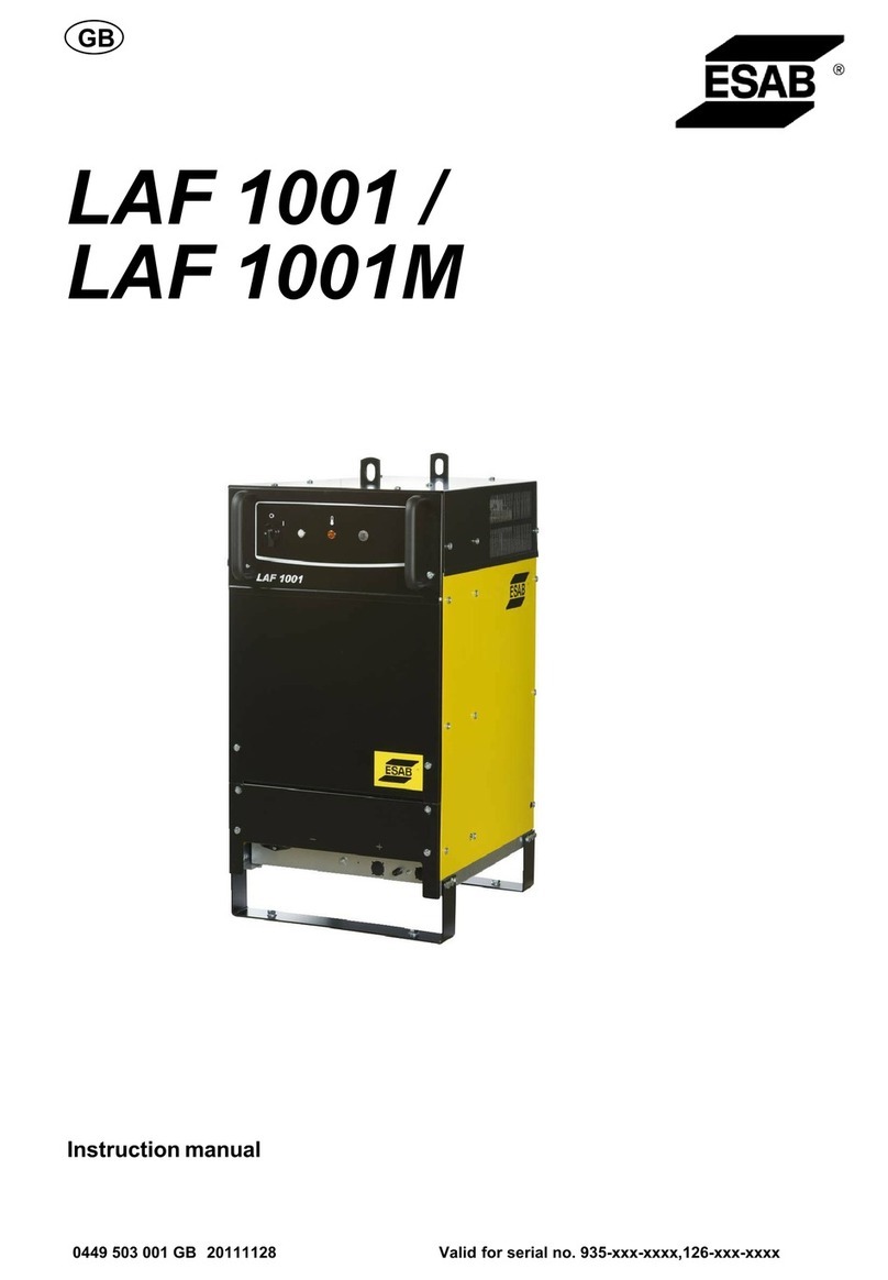 ESAB LAF 1001 User manual