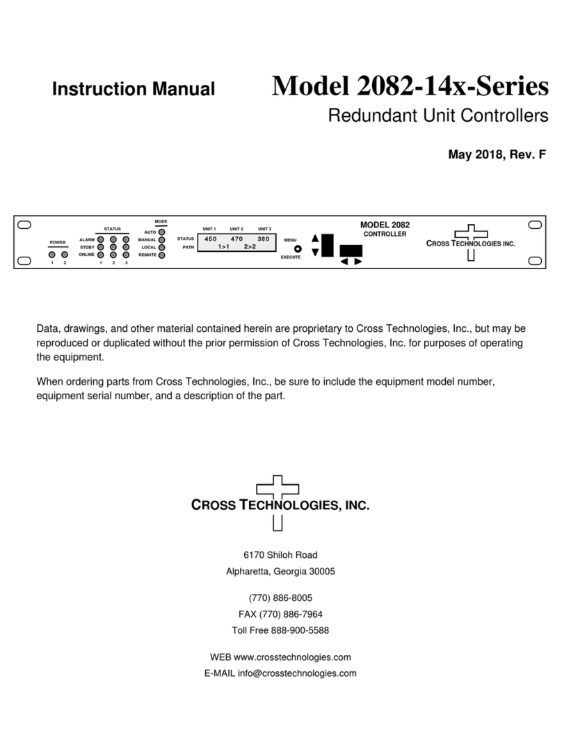 Cross Technologies 2082-14 Series instruction manual