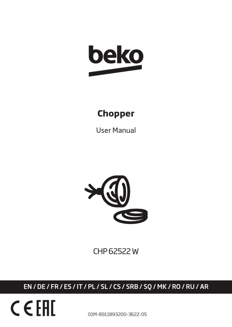 Beko CHP 62522 W User manual