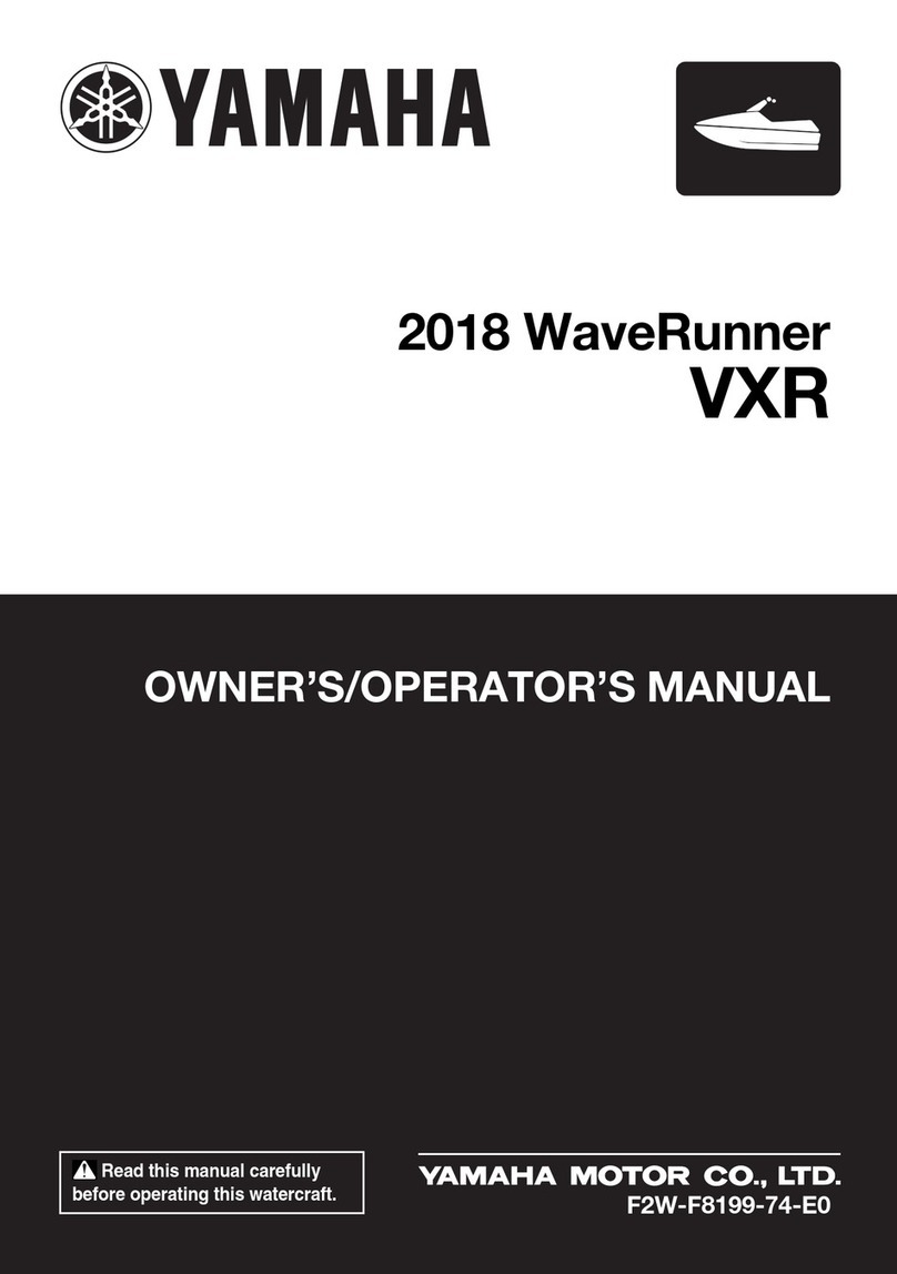 Yamaha WaveRunner VXR 2018 Owner's/operator's manual Yamaha WaveRunner VXR 2018 Owner's/operator's manual