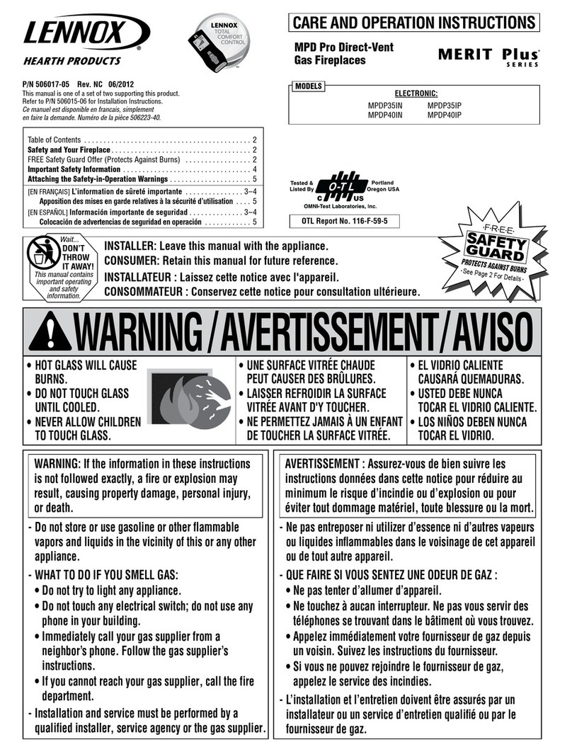 Lennox MERIT Plus MPDP35IN User manual