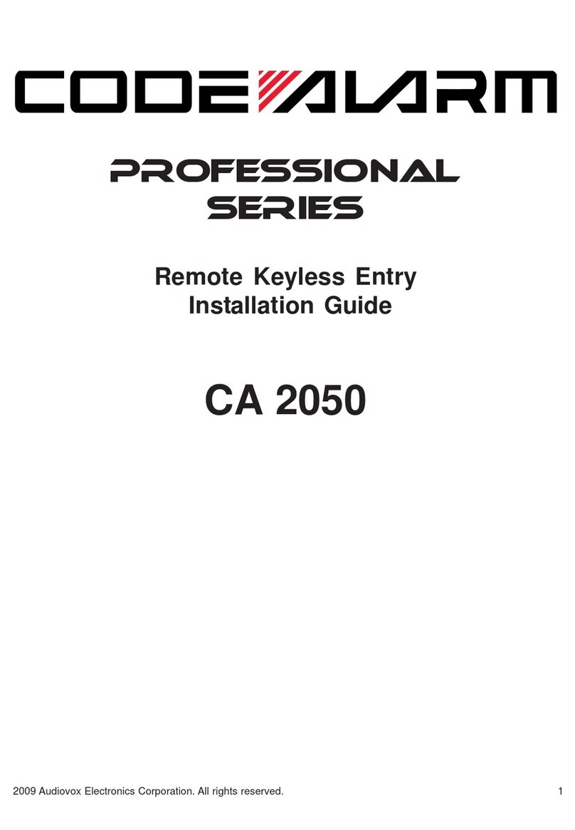 Code Alarm PROFESSIONAL SERIES User manual