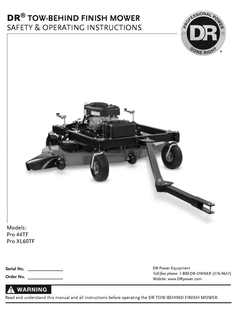 DR Power Pro 44TF Safety & Operating Instructions