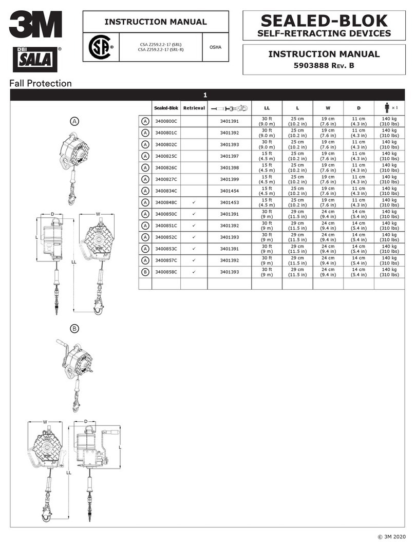 3M DBI Sala 3400800C instruction manual 3M DBI Sala 3400800C instruction manual