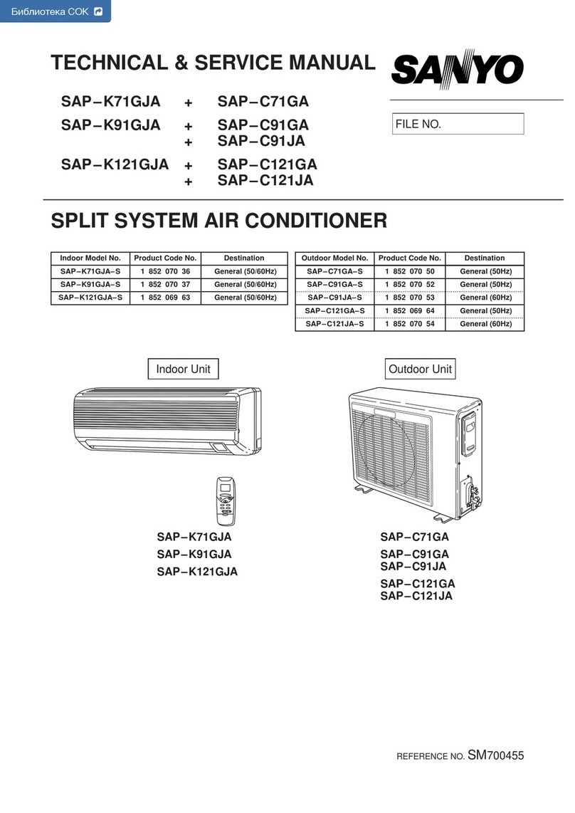 Sanyo SAP-K71GJA-S Operating manual
