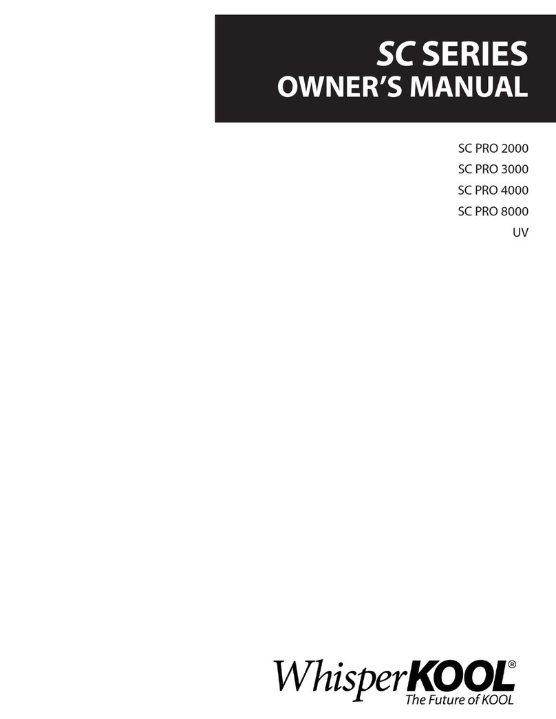 WHISPER KOOL SC Series User manual