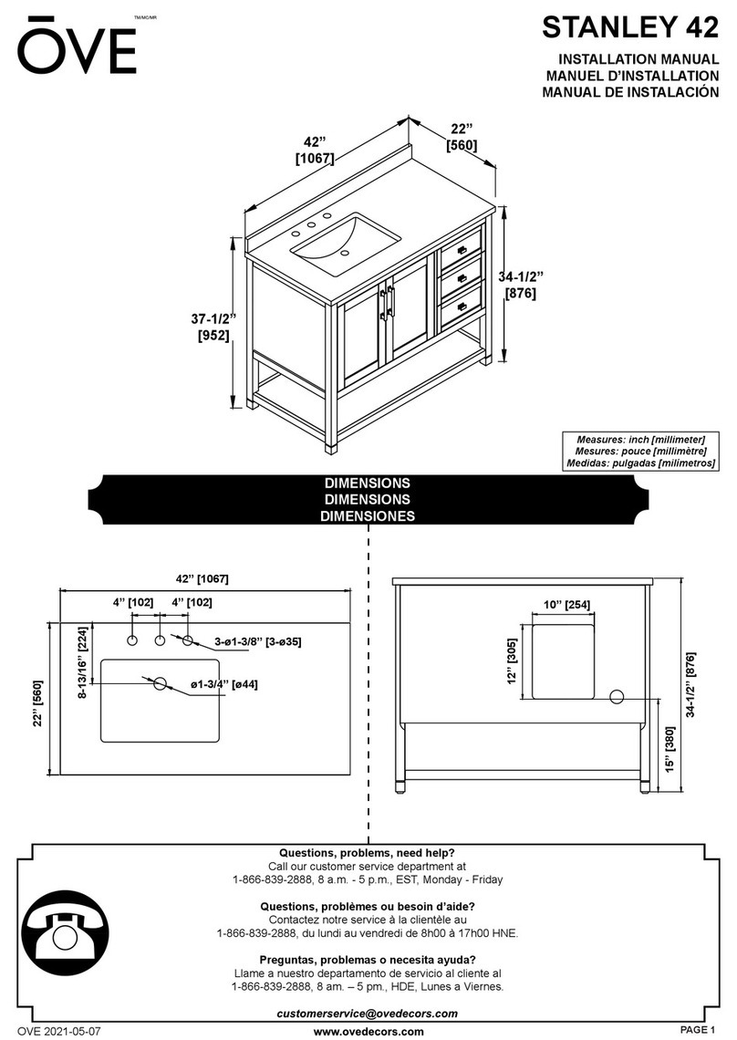 OVE STANLEY 42 installation manual