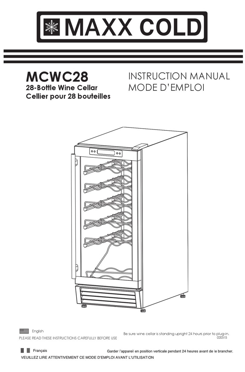 Maxx Cold MCWC28 instruction manual