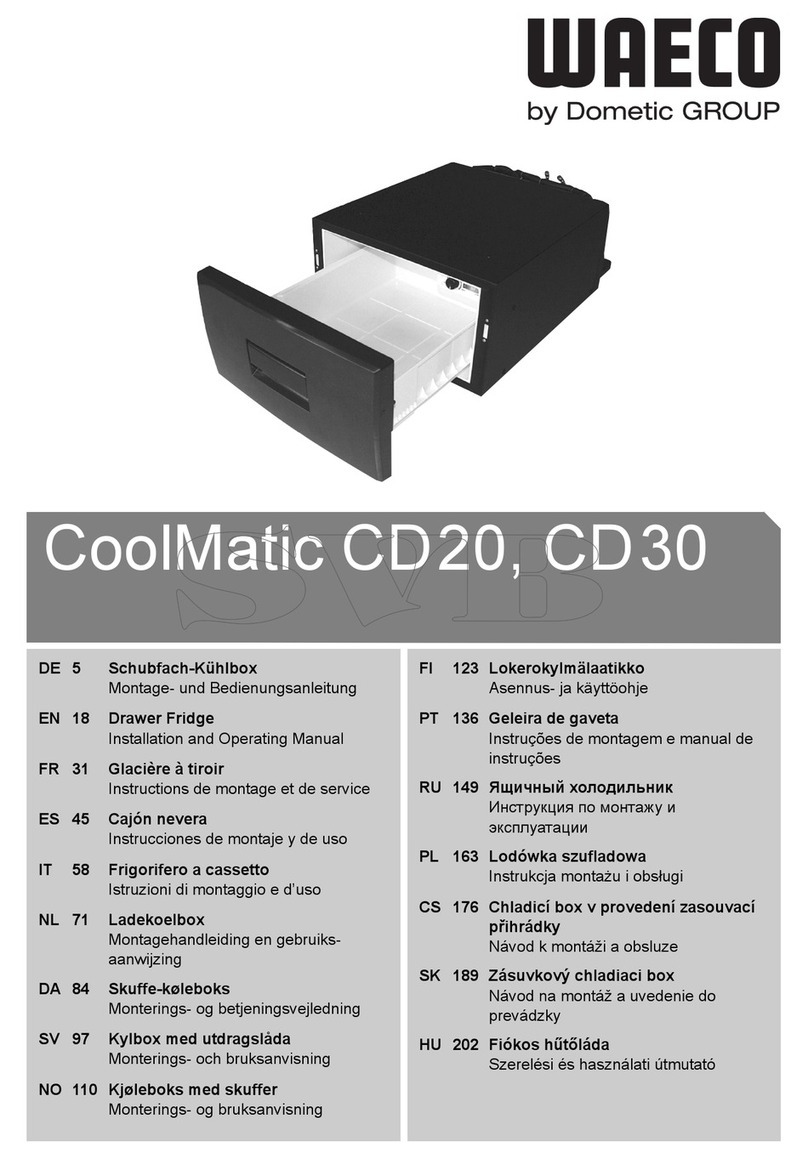 Dometic GROUP Waeco CoolMatic CD20 Installation and operating manual