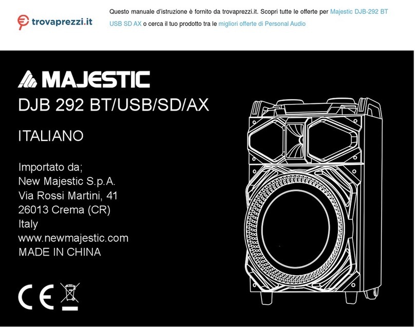 Majestic DJB 292 BT User manual