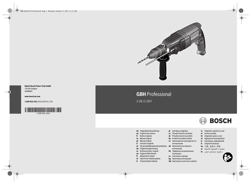 Bosch GBH 2-26 Professional User manual