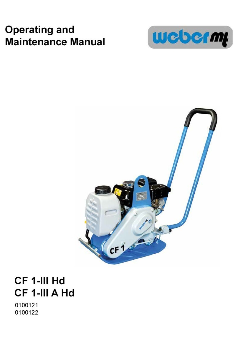 Weber mt CF 1-III Hd Operating instructions