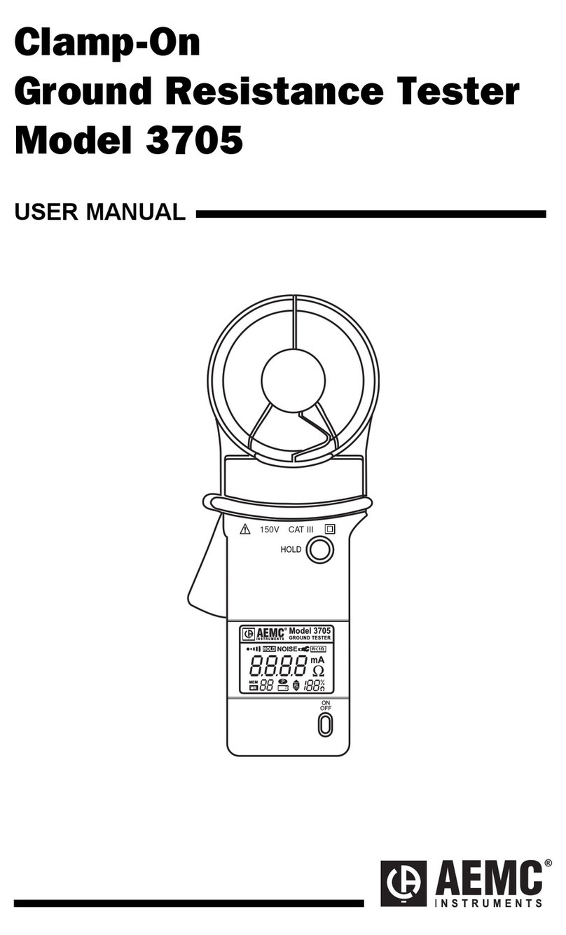 AEMC instruments Clamp-On 3705 User manual