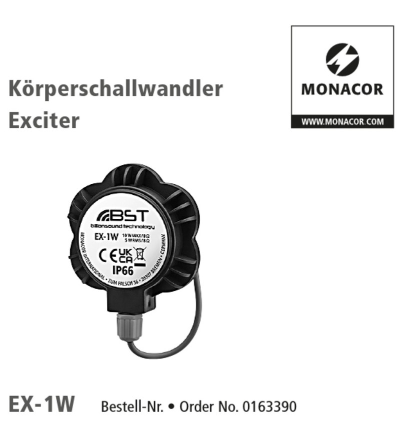 Monacor 0163390 manual