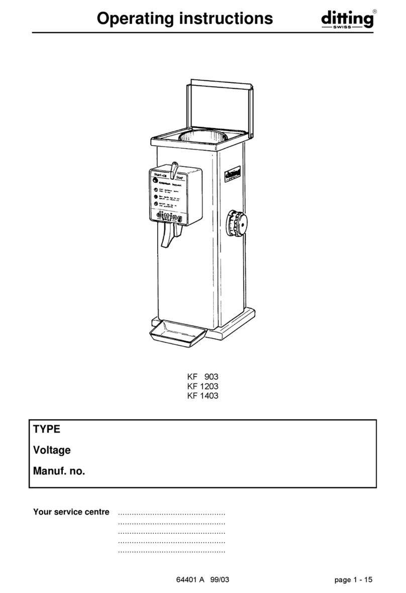 DITTING KF 903 operating instructions