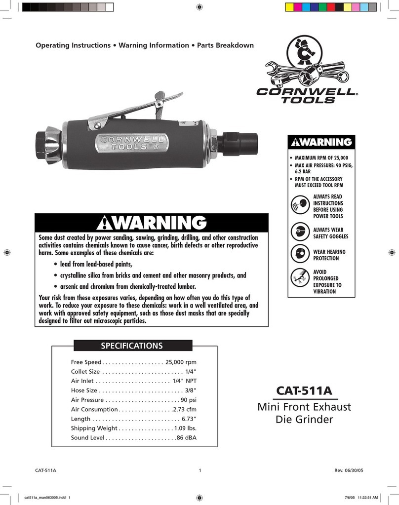 Cornwell Tools CAT-511A operating instructions