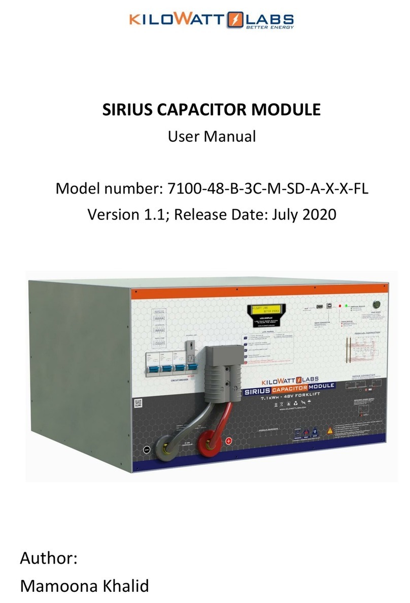 Kilowatt Labs SIRIUS 7100-48-B-3C-M-SD-A-X-X-FL User manual