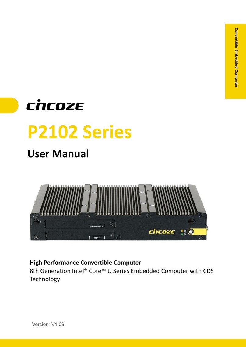 Cincoze P2102 Series user manual
