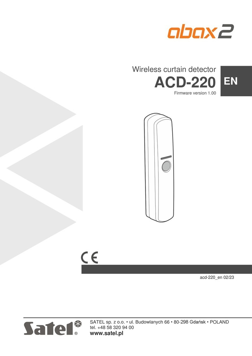 Satel abax 2 ACD-220 User manual