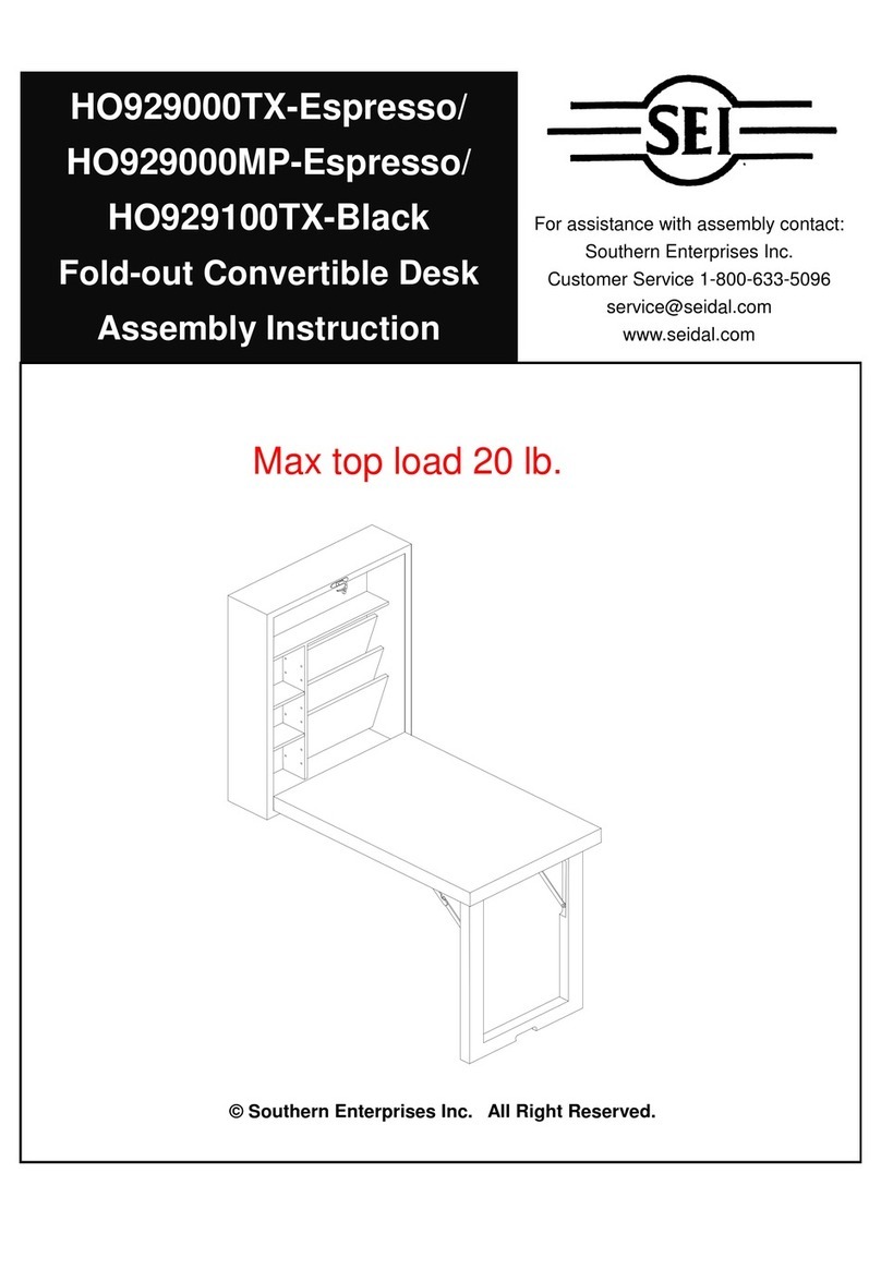 SEI HO929000TX-Espresso Assembly instruction