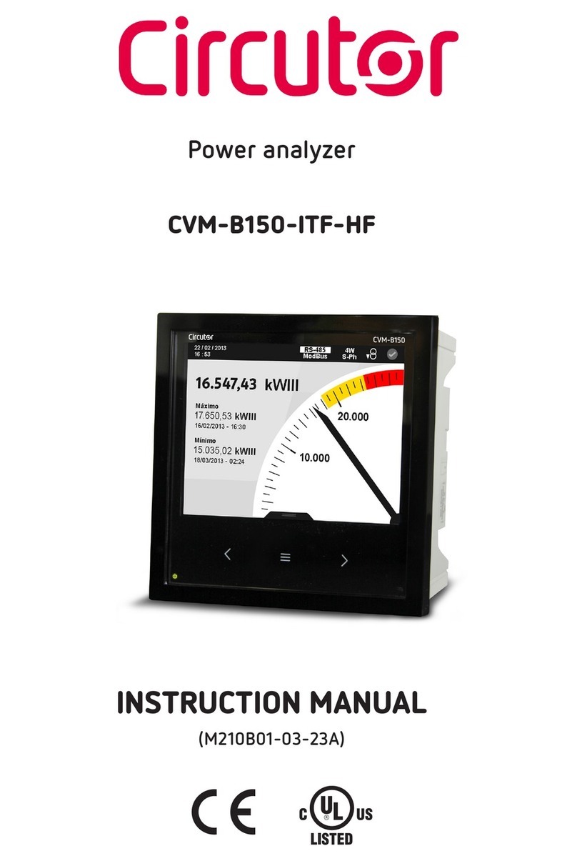 Circutor CVM-B150-ITF-HF User manual