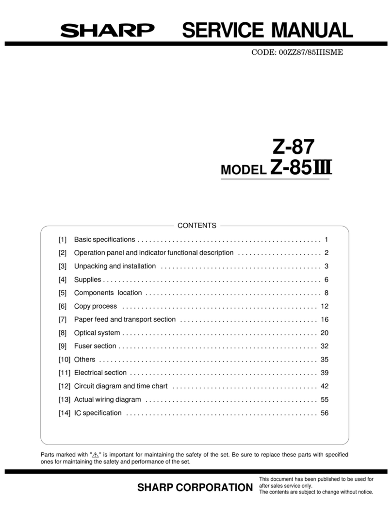Sharp Z-87 User manual