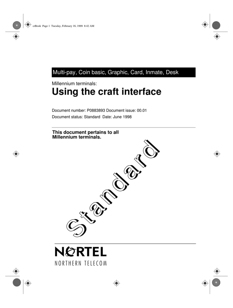 Nortel Millennium Series User manual