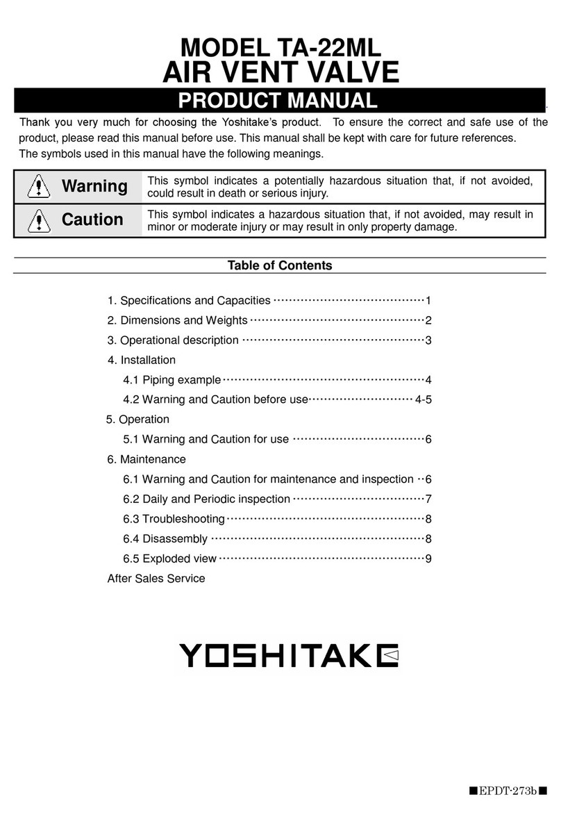 Yoshitake TA-22ML User manual