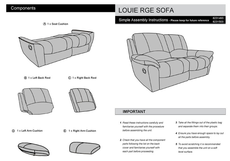 Argos LOUIE RGE 8231493 Assembly instructions