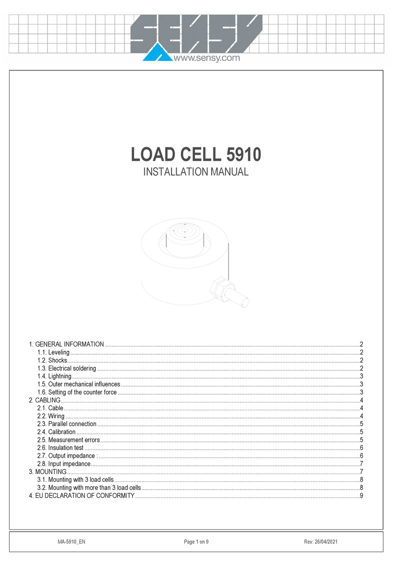 SENSY 5910 installation manual