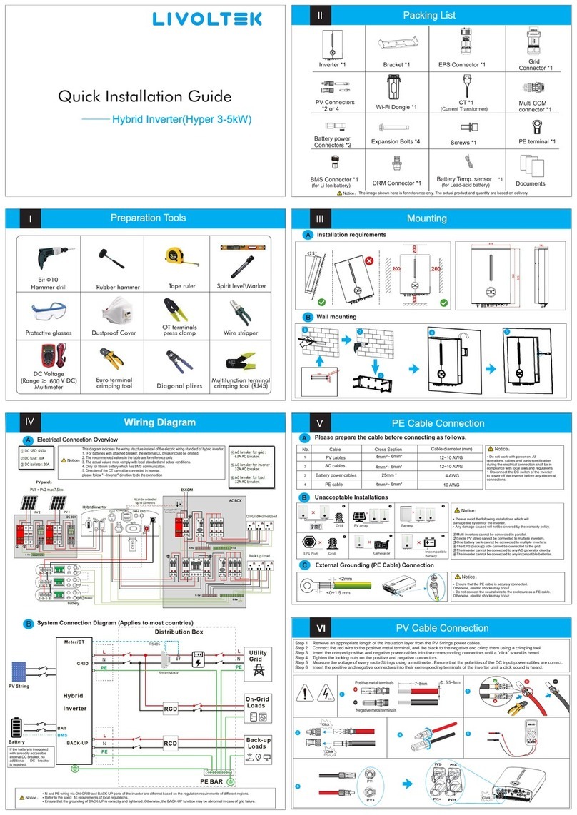 LIVOLTEK Hyper 3-5kW Quick installation guide
