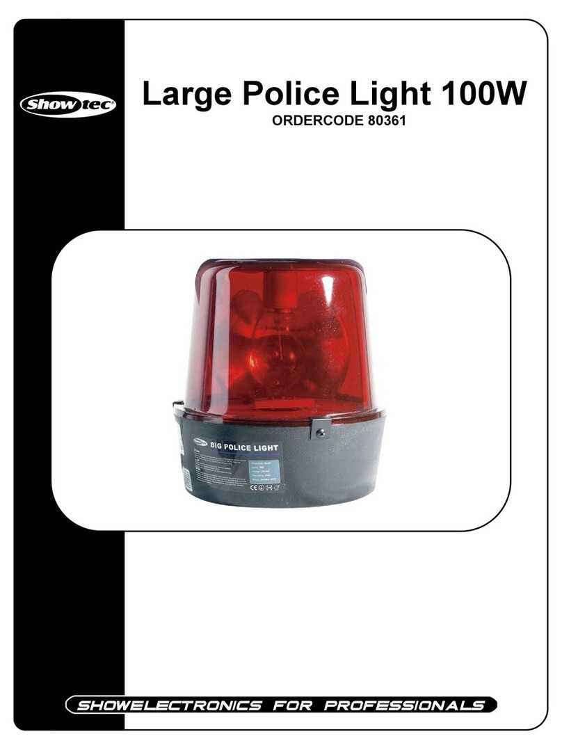 Show Tec Large Police Light 100W User manual