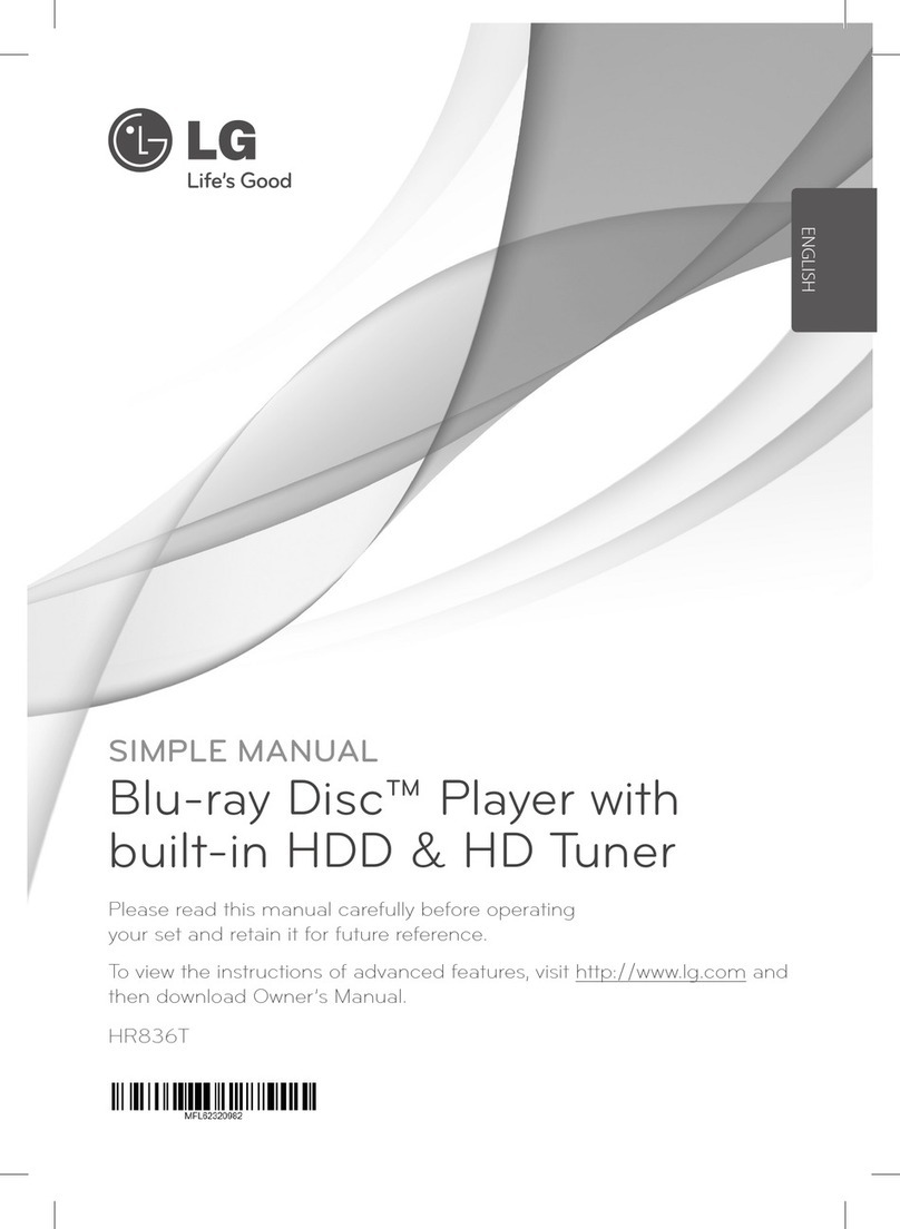 LG HR836T Specification sheet