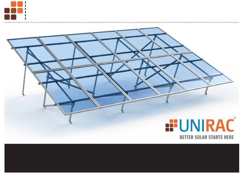 UNIRAC SOLARMOUNT ASCENDER 2-ROW ELEVATED installation guide UNIRAC SOLARMOUNT ASCENDER 2-ROW ELEVATED installation guide