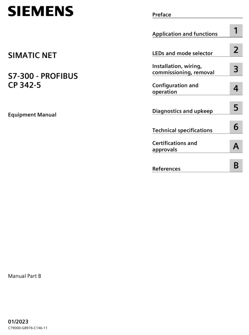 Siemens SIMATIC NET S7-300-PROFIBUS CP 342-5 Equipment manual
