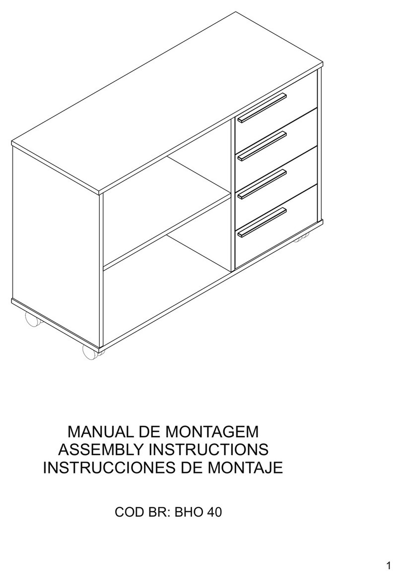 Panorama Moveis BHO 40 Assembly instructions Panorama Moveis BHO 40 Assembly instructions