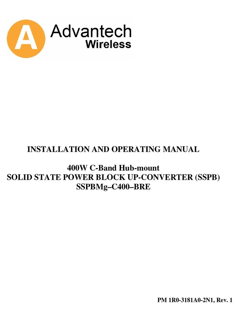 Advantech Wireless SSPBMg-C400-BRE User manual
