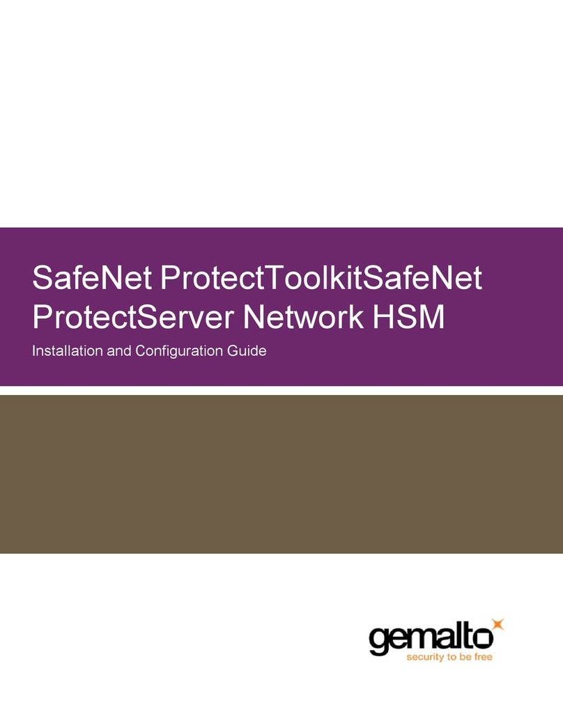 Gemalto SafeNet ProtectToolkitSafeNet Installation and configuration guide