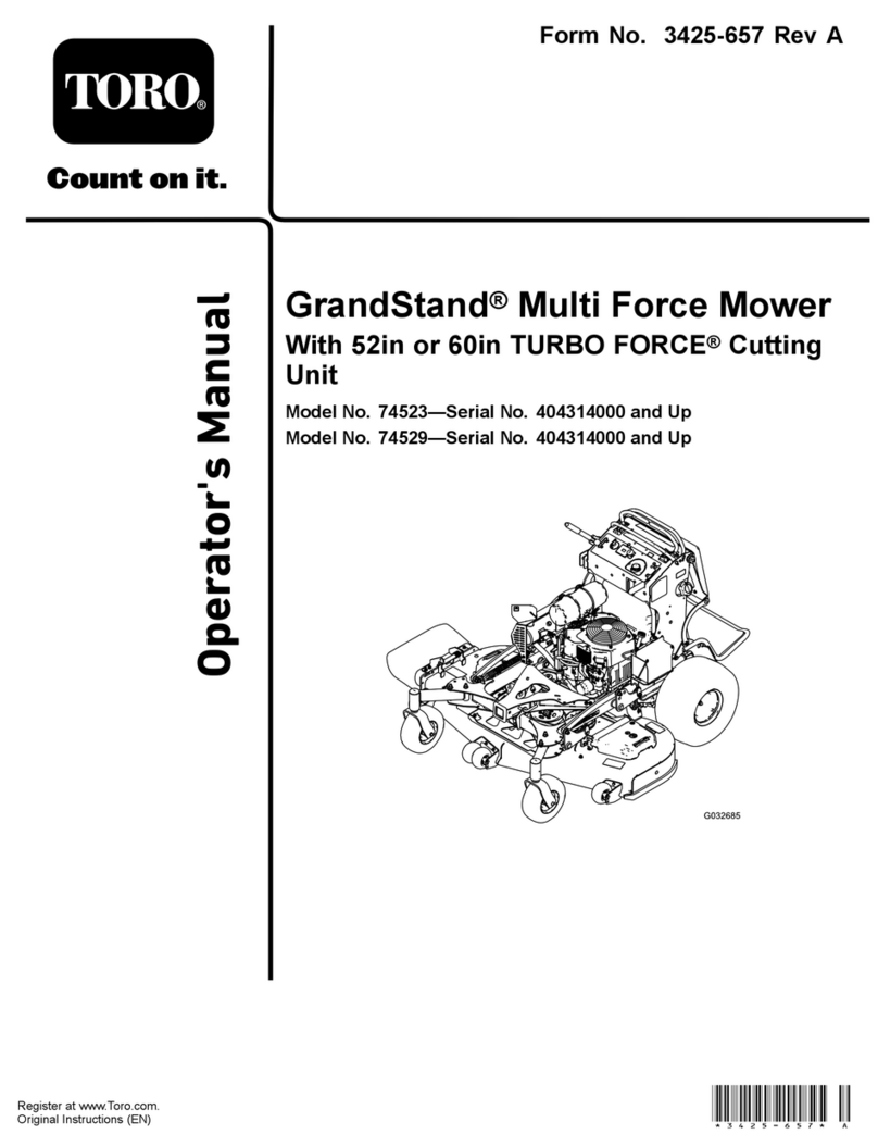 Toro GrandStand74529 Operator's manual