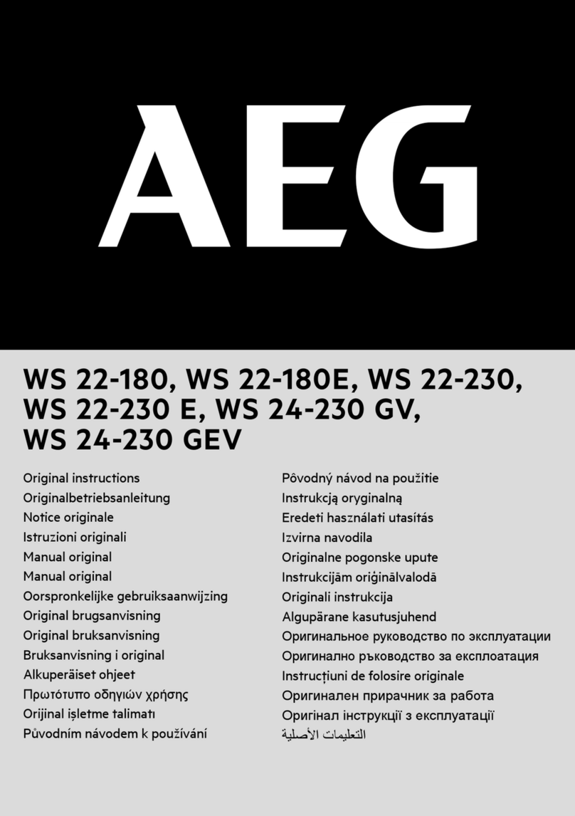 AEG WS 22-180E User manual
