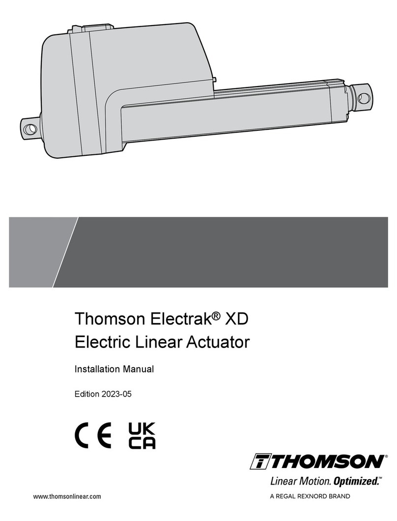 Rexnord Thomson Electrak XD installation manual