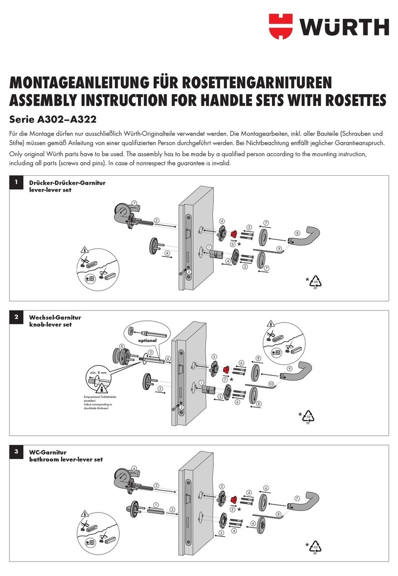 Würth A302 Series Assembly instruction