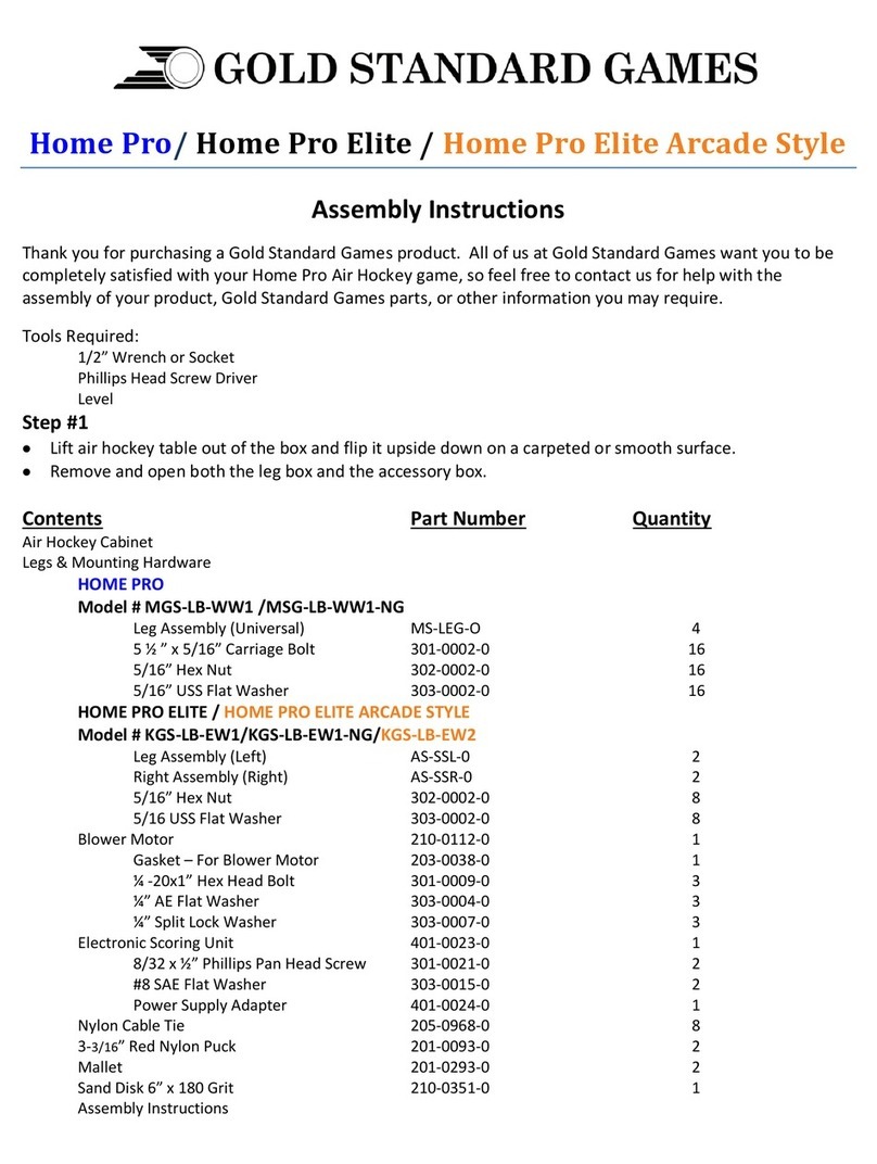 Gold Standard Games Shelti Home Pro Assembly instructions