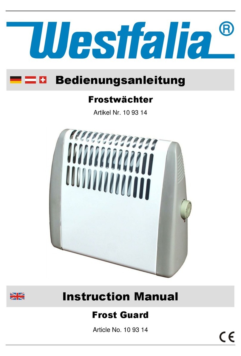 Westfalia Frost Guard 109314 instruction manual