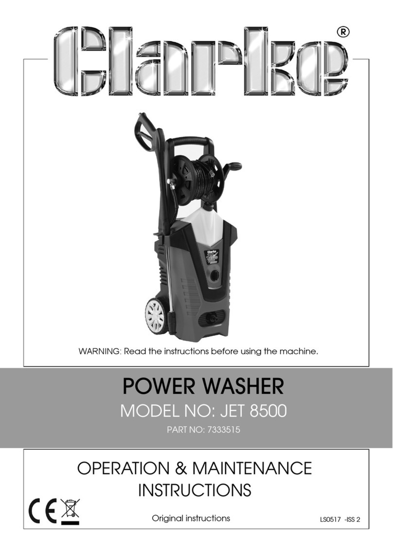 Clarke JET 8500 Operation & maintenance instructions