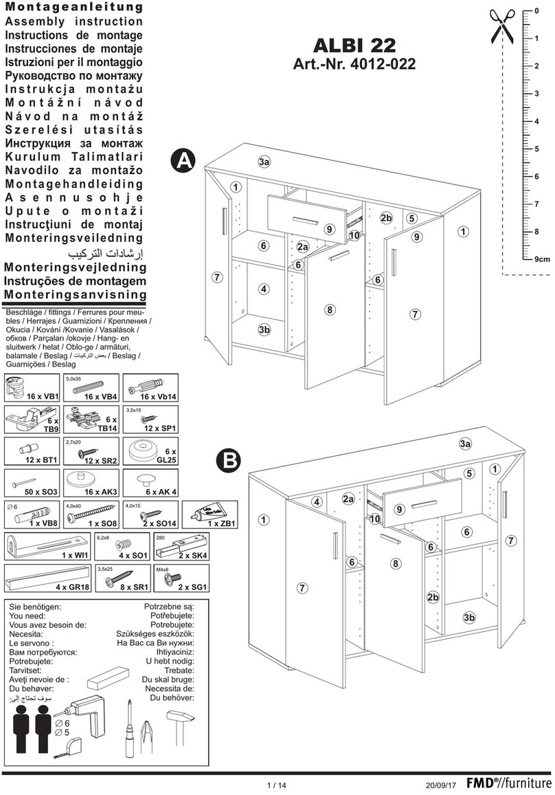 FMD Furniture ALBI 22 4012-022 Assembly instruction