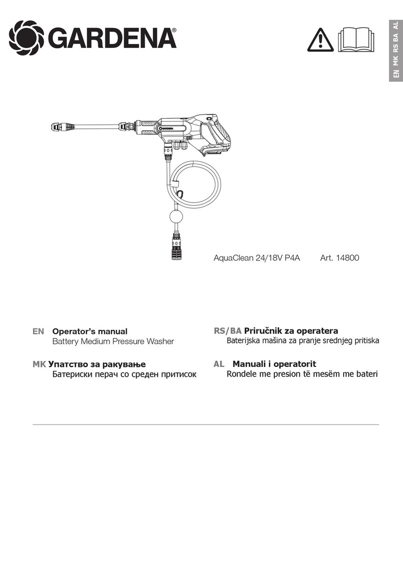 Gardena AquaClean 24/18V P4A Operator's manual