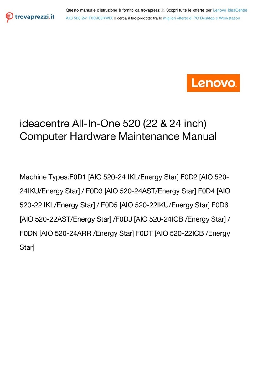 Lenovo ideacentre AIO 520 Hardware Maintenance Manual